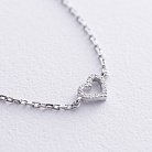 Золотий браслет "Сердечко" з діамантами 538431121 от ювелирного магазина Оникс - 2