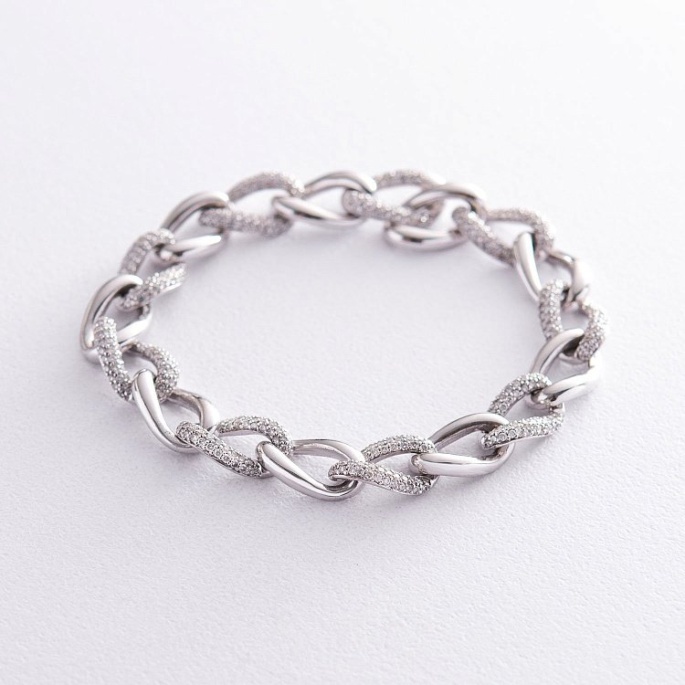 Золотой браслет с бриллиантами брм0716 от ювелирного магазина Оникс