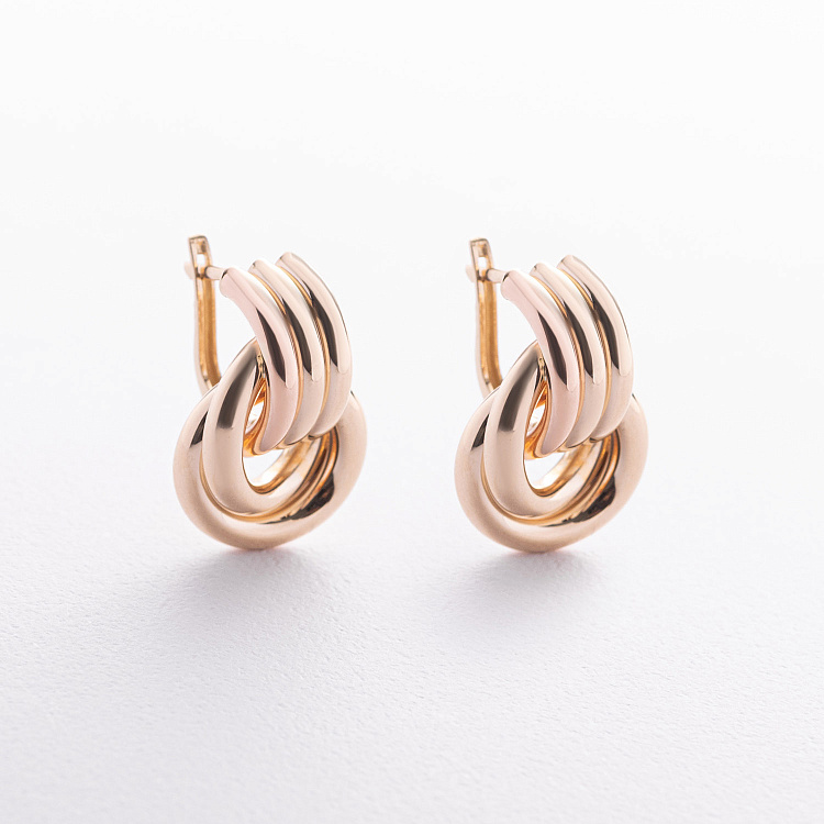 Серьги "Jessica" в желтом золоте с09683 от ювелирного магазина Оникс