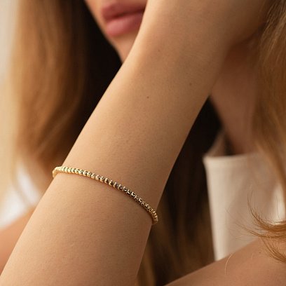 Браслет из желтого золота б04167 №16