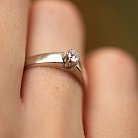 Помолвочное золотое кольцо с бриллиантом кб0422 от ювелирного магазина Оникс - 1