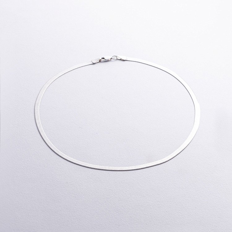 Кольє "Наомі" у білому золоті (снейк) ц00519 від ювелірного магазину Онікс