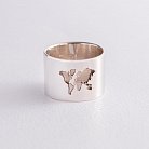 Срібний перстень "Карта світу" 112210 от ювелирного магазина Оникс - 8