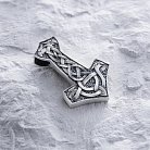Серебряный кулон "Молот с Щитом Иггдрасиля" 7047 от ювелирного магазина Оникс - 4