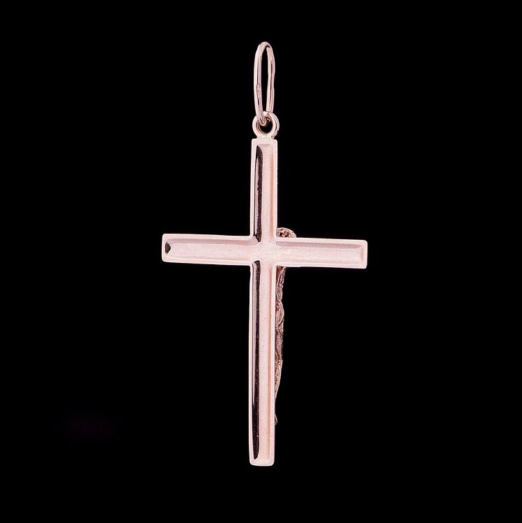 Золотий хрестик з розп'яттям п01400 від ювелірного магазину Онікс - 1