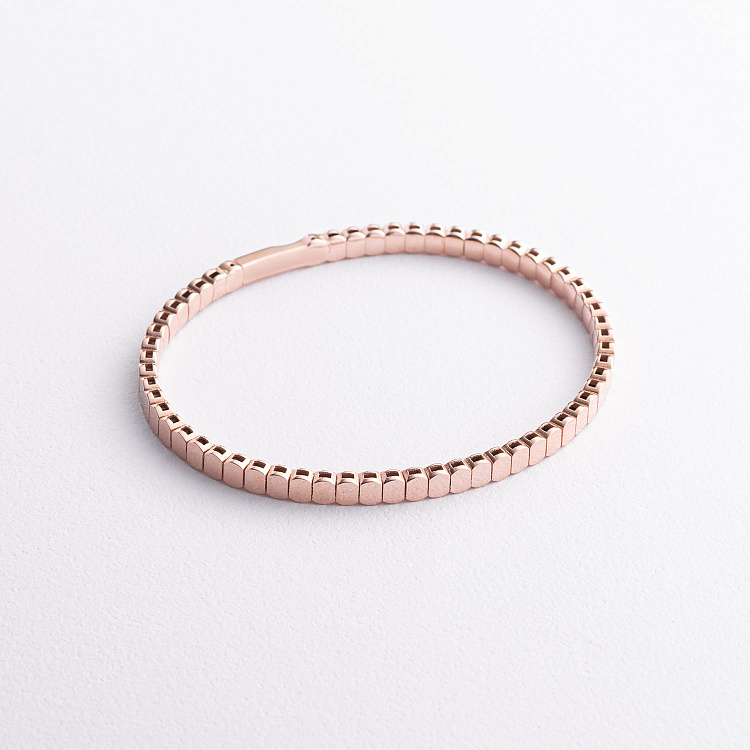 Жорсткий браслет "Kylie" у червоному золоті б05825 від ювелірного магазину Онікс - 6