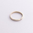 Кольцо с бриллиантом в желтом золоте кб0554м от ювелирного магазина Оникс - 3