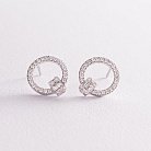 Золоті сережки - пусети з діамантами сб0382z от ювелирного магазина Оникс