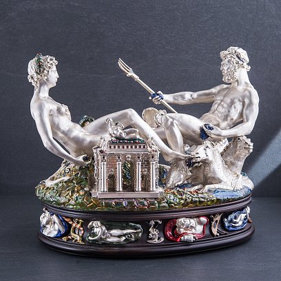 Срібна сільниця ручної роботи "Сальєра" Бенвенуто Челліні сер00099