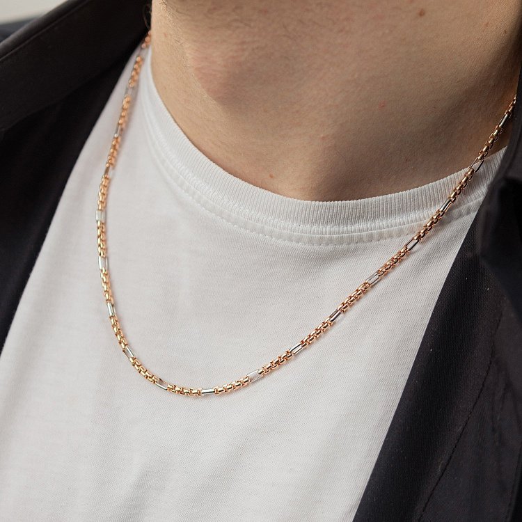 Мужская золотая цепочка ц00500 от ювелирного магазина Оникс - 4