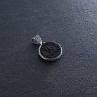 Срібний кулон "Знак зодіаку Козеріг" з ебеном 1041козеріг от ювелирного магазина Оникс - 5