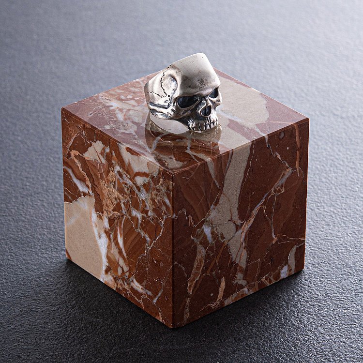 Серебряное кольцо с черепом (чернение) 112192 от ювелирного магазина Оникс - 9