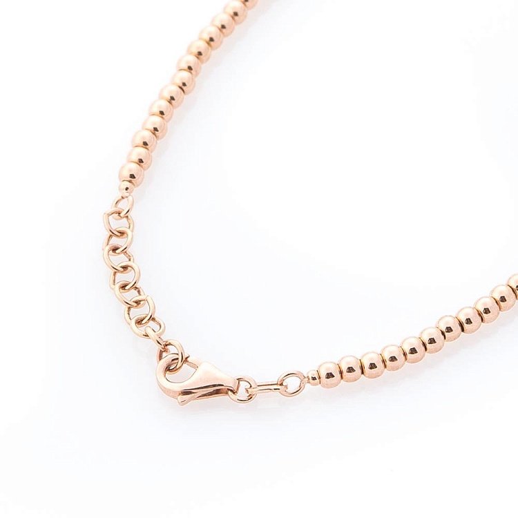 Золотой браслет с шариками (фианиты) б03587 от ювелирного магазина Оникс - 1