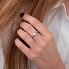 Помолвочное золотое кольцо с бриллиантами кб0387nl от ювелирного магазина Оникс - 2