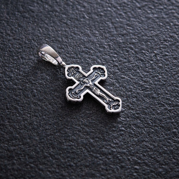 Срібний православний хрестик 132704 від ювелірного магазину Онікс - 3