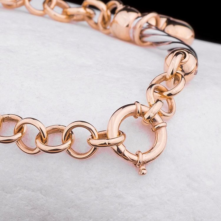 Золотой браслет из белого и желтого золота б01873 от ювелирного магазина Оникс - 2