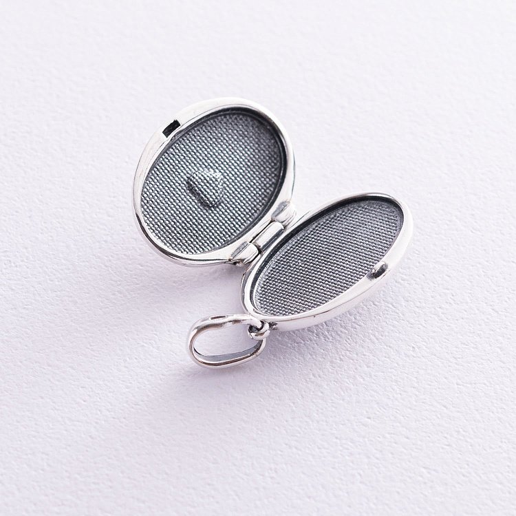 Срібний кулон для фотографії "Квіти" (чорніння) 133050 від ювелірного магазину Онікс - 6