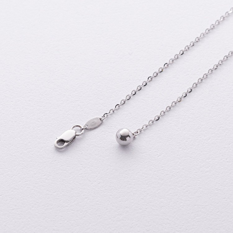 Кольє 2 в 1 "Кульки" у білому золоті кол02480 від ювелірного магазину Онікс - 3