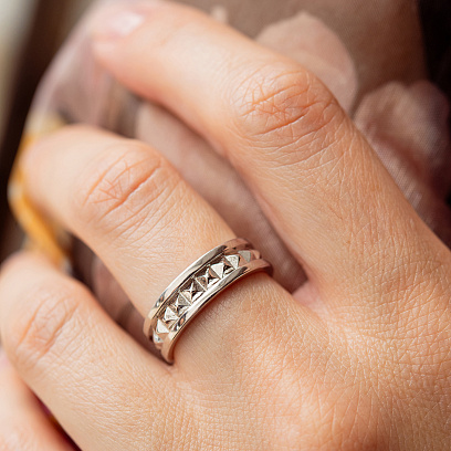 Серебряное кольцо "Gina" 112856 №6