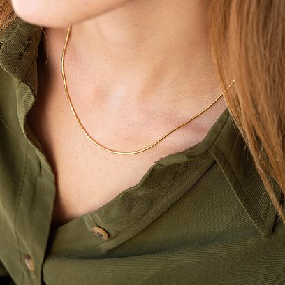 Золотий ланцюжок, плетіння Снейк (1.5 мм) ц00211-1.5 №4