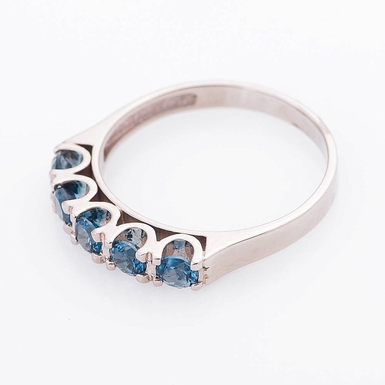 Золотое кольцо с топазами 02-0632.0.2224 от ювелирного магазина Оникс - 1