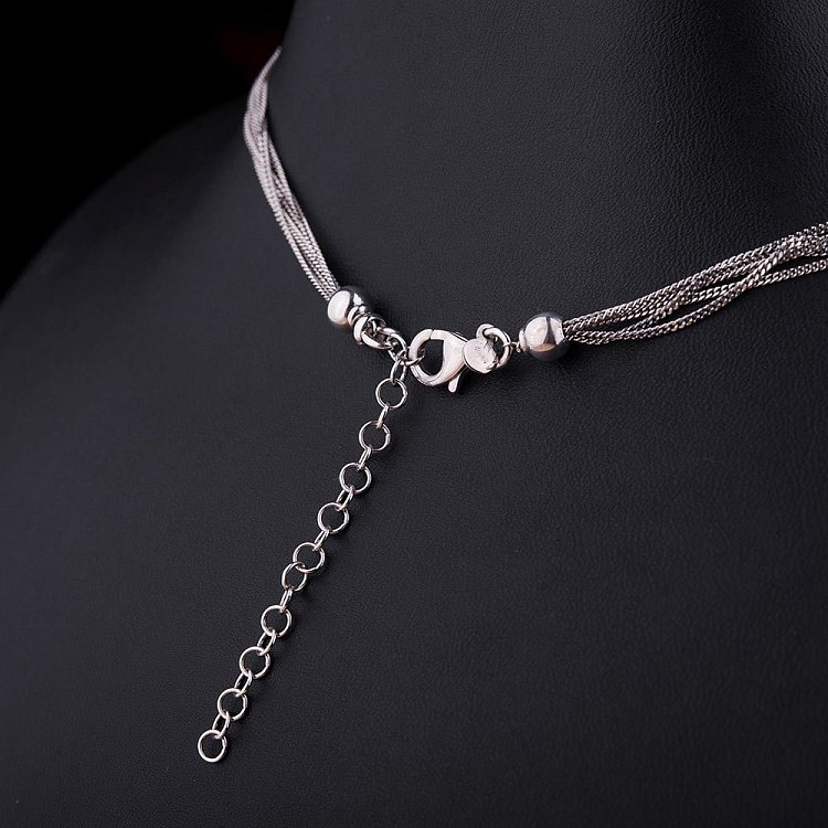 Жіноче срібне кольє 18568 від ювелірного магазину Онікс - 3