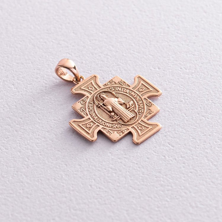 Католицька ладанка "Святий Бенедикт" п02917 від ювелірного магазину Онікс