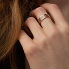 Обручальное кольцо "Вышиванка" в красном золоте 210292400 от ювелирного магазина Оникс - 1