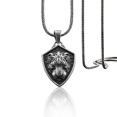 Серебряный кулон "Азиатский тигр" 133193 №6