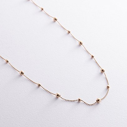 Кольє "Кульки" в жовтому золоті кол02014 №5