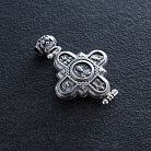 Мощевик из серебра с чернением " Господь Вседержитель. Божия Матерь" 131779 от ювелирного магазина Оникс - 6