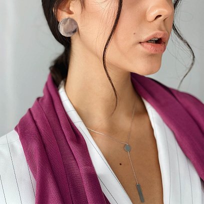 Кольє в білому золоті (можливе гравіювання) кол01587 №5