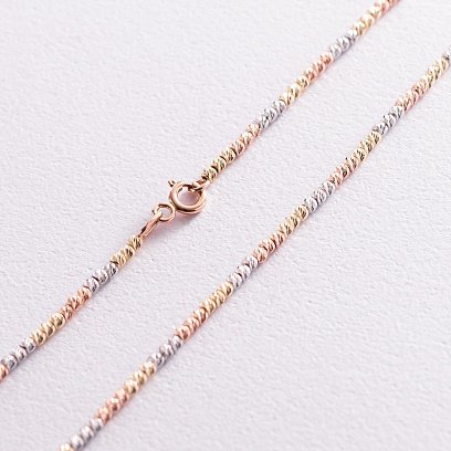 Ланцюжок "Кульки" у трьох кольорах золота ц00442