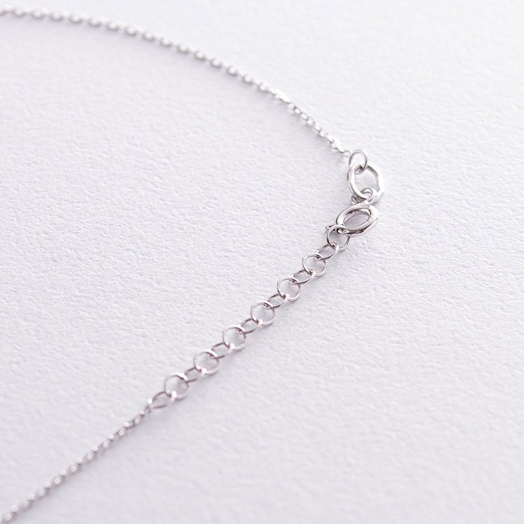 Серебряное колье с фианитами 181027 от ювелирного магазина Оникс - 3