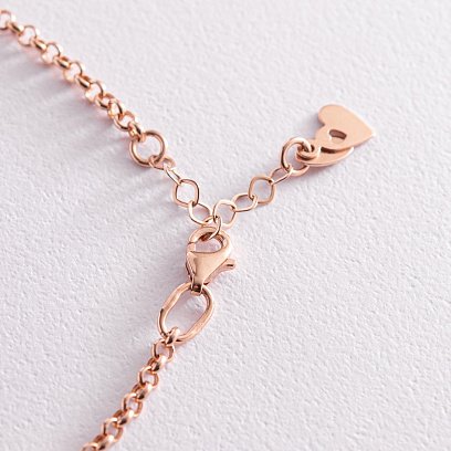 Золотий браслет "Сердечко" б05064 №3