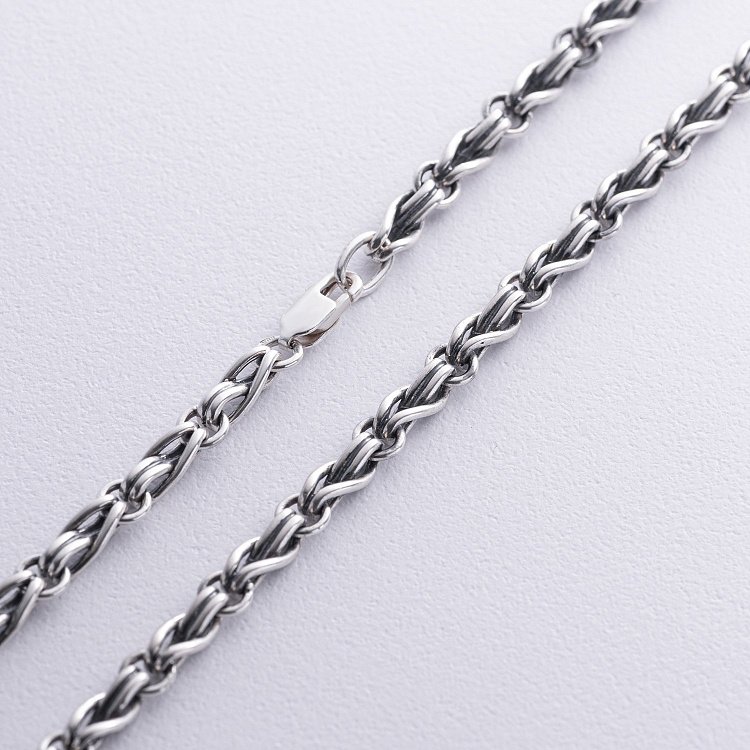 Чоловічий срібний ланцюжок "Нескінченність" 15154 від ювелірного магазину Онікс