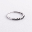 Золотое кольцо с черными бриллиантами кб0657ca от ювелирного магазина Оникс - 1