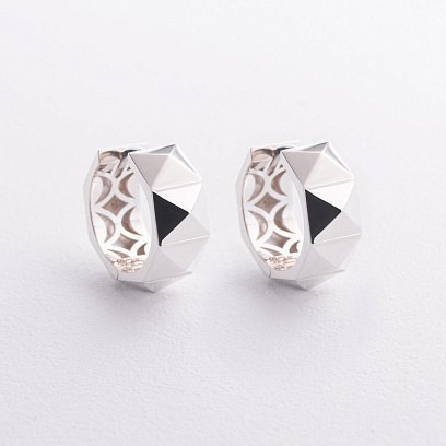 Серьги - кольца "Claire" в серебре 123502