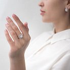 Золотое кольцо с бриллиантами кб0043 от ювелирного магазина Оникс - 3