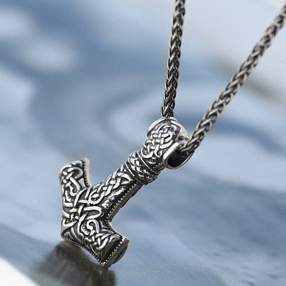 Серебряная подвеска "Молот Тора" 132748 №20