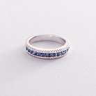 Золотое кольцо с бриллиантами и сапфирами кб0293ai от ювелирного магазина Оникс