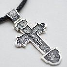 Срібний православний хрест "Розп'яття Христове. Деісус. Трійця" 132733 от ювелирного магазина Оникс - 7