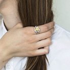 Срібний перстень з фіанітами 111885 от ювелирного магазина Оникс
