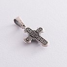 Православный серебряный крест "Распятие. Спаси и Сохрани" 133092 от ювелирного магазина Оникс - 1