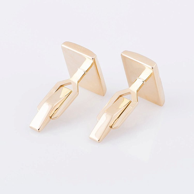 Чоловічі запонки з жовтого золота зап00060 від ювелірного магазину Онікс - 2