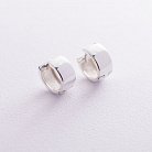 Срібні сережки "Кільця" (1.3 см) 122782 от ювелирного магазина Оникс - 1