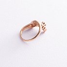 Золотое кольцо "Ножка младенца" (фианит) к03126 от ювелирного магазина Оникс - 3