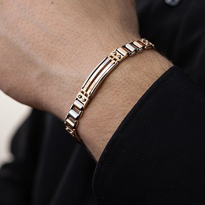 Чоловічий золотий браслет б05200 №2