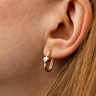 Сережки "Сердечки" у жовтому золоті с09164 от ювелирного магазина Оникс - 5