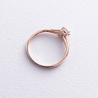 Золотое помолвочное кольцо с фианитами к05880 от ювелирного магазина Оникс - 2